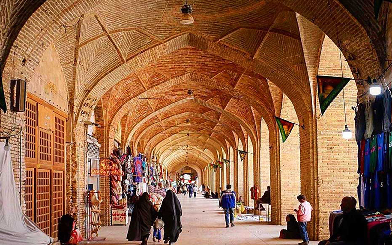 بازار و حمام خان یزد