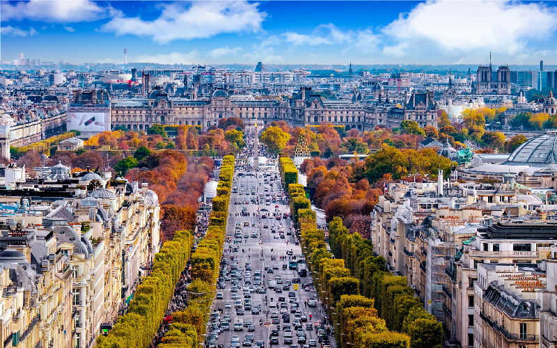 خیابان شانزه لیزه پاریس