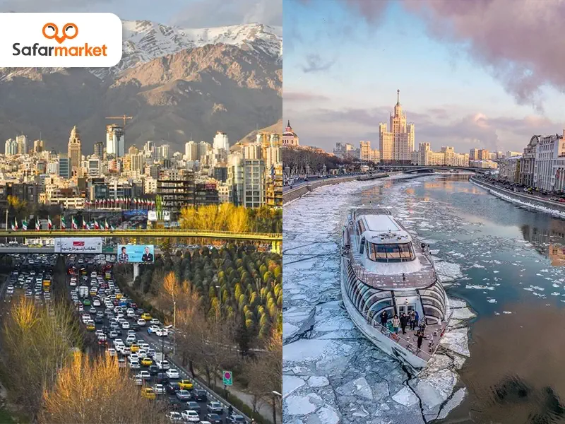 پرواز از مسکو به تهران با خرید بلیط مسکو تهران