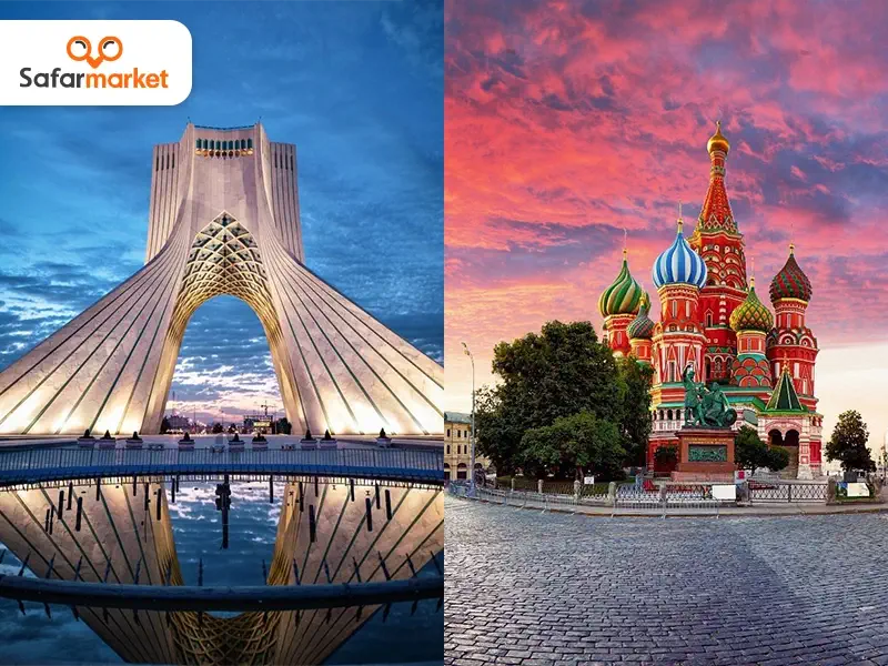 پرواز از مسکو به تهران با خرید بلیط مسکو تهران