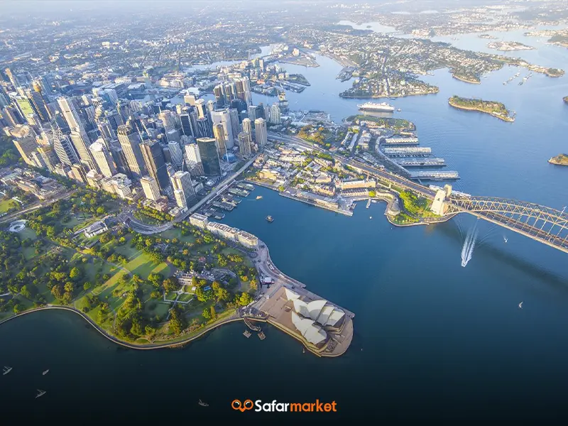 سفر به سیدنی با بلیط تهران سیدنی خریداری شده از سفرمارکت